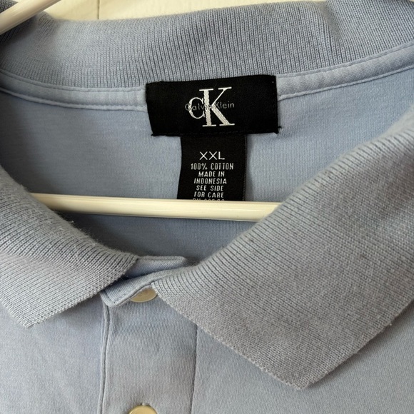 🎉4/30$🎉 Calvin Klein Light Blue Polo Shirt - Size XXL - Picture 5 of 6